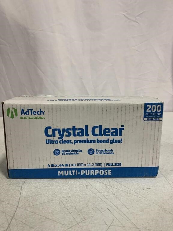 ADTECH, 200 PACK OF 4 X .44 IN. CRYSTAL CLEAR