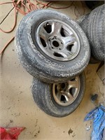 2) 265/70R17 goodyear tires on rims