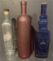 Three Vintage Decorative Bottles