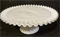 Fenton Spanish Lace Pedestal Cake Plate