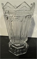 Mikasa Parthenon Crystal Vase 9"