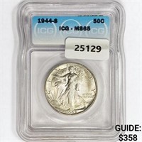 1944-S Walking Liberty Half Dollar ICG MS65