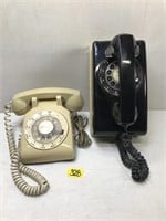 Vintage Rotary Phones, Table Top and Wall