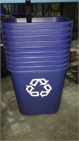 10 recycling bins