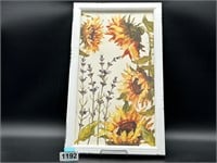 Sunflower and Lavender original artwork