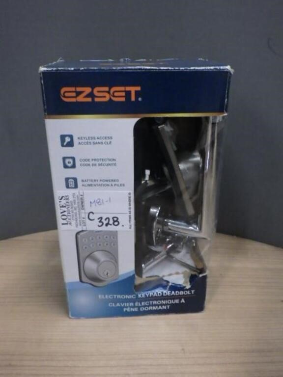 EZSET ELECTRONIC KEYPAD DEADBOLT DOOR LOCK