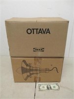 2 Ikea Ottava Aluminum Pendant Lamps in Boxes