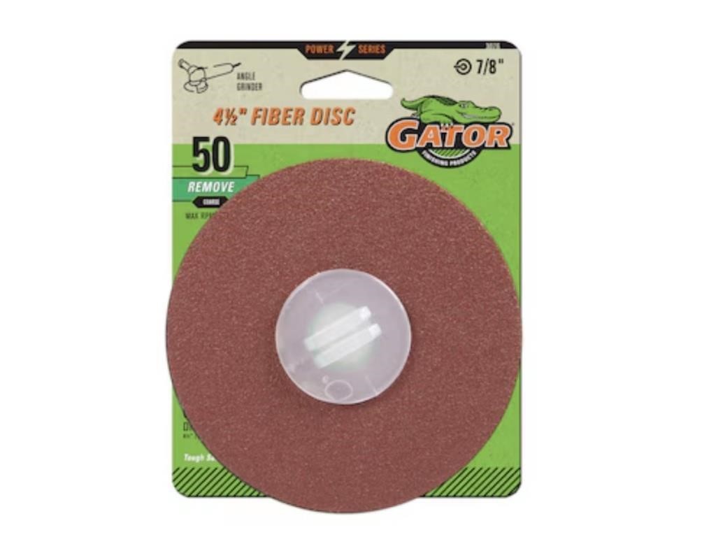 Gator Fiber Discs 4.5-in Aluminum Oxide Disc