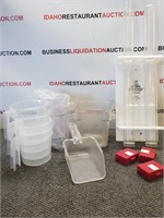 Containers, Scoop, Measure Cups and Endo Caddy