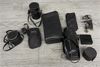 Bag With Camera Lenses