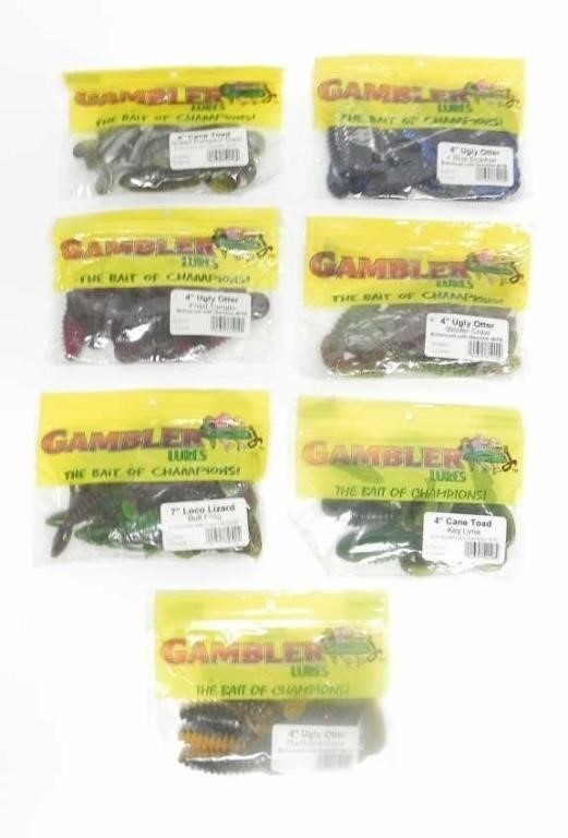 ASSTD GAMBLER LURES-CANE TOAD, UGLY OTTER ETC