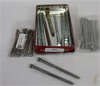 Lot of 4" to 8" Lag Bolts & Screws