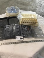 CANDY MOLDS, ICE TRAYS, EGG SERVER