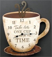 Coffee Clock Take Life One Cup at a Time