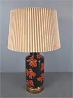 Vintage Koi Porcelain Lamp