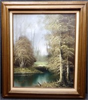 Signed A. Lynton Oil on Canvas Painting