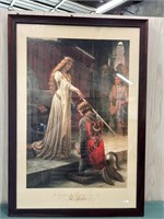 Framed 26x39 The Accolade by Edmund Leighton-Note