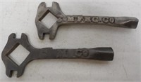 lot of 2 wrenches S M Co & S. MFG Co