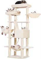 Hebly Cat Tree,68 Inch Multi-level Cat Tower For
