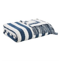 R514  Better Homes Chenille Throw 50x72 Blue