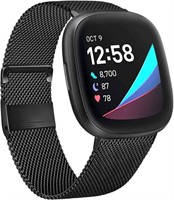 NEW (L) Metal Band Compatible with Fitbit Versa 3
