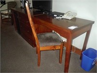 Desk, Dresser Combo C/w Chair