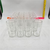 Set of 24 Clear Orange Juice Glasses