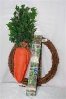 Grapevine Easter Wreath and 10 yds Easter Ribbon