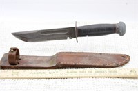 WWII PAL RH 36 FIGHTING KNIFE W/SHEATH