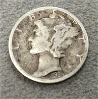 1935S Silver Mercury Dime