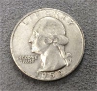 1950D Washington Silver Quarter