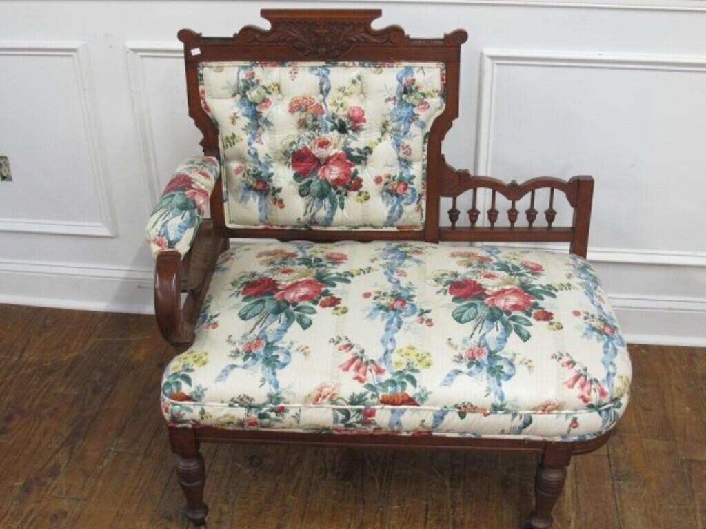 VICTORIAN CORNER BENCH / SETTEE GREAT SHAPE.