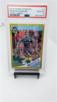 PSA 10 Raheem Sterling Optic Gold #d /10 Pop 4