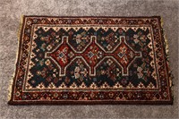 Woven Wool Rug, 58" x 38"