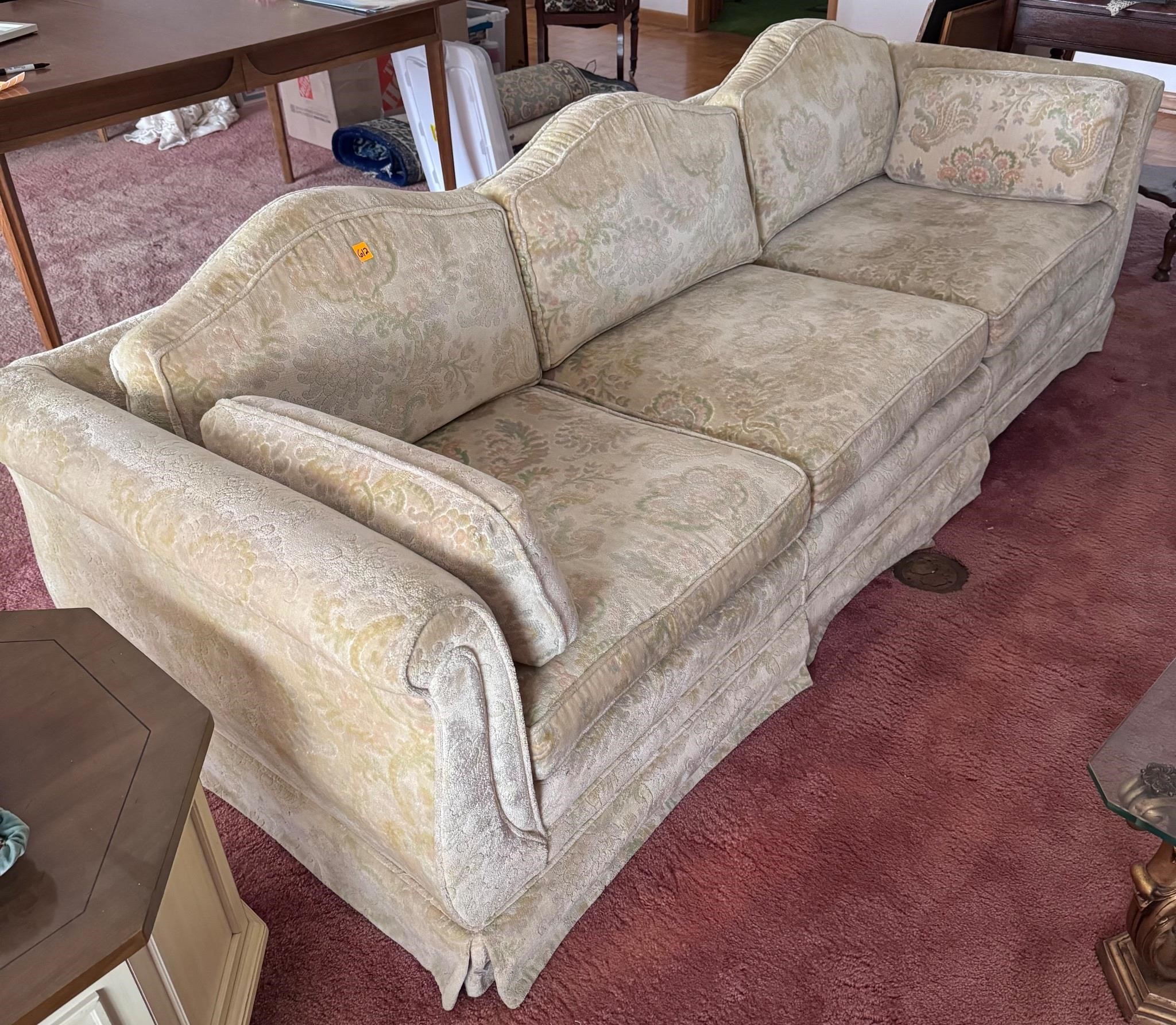 Vtg Style Sofa 97x33