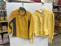 Yellow jackets darker is size M lighter is