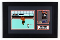 Autographed Mike Tyson Punch Out Display