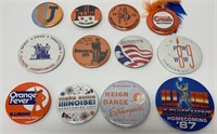 Lot of 12 Illini Homecoming Buttons