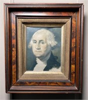 Framed Artwork Of George Washington 
Appr