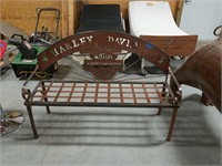 Harley Davidson metal bench