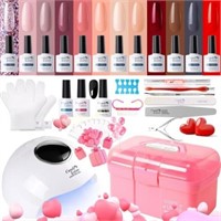 Candy Lover Gel Nail Polish Set  12 Colors  36W UV