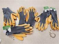 (6) Crinkle Latex Gloves