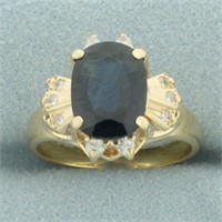 Sapphire Ring in 14k Yellow Gold