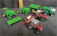 Lot of Various John Deere/Int'l Farming Vehicles