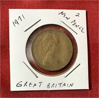1971 Great Britain 2 New Pence