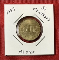 1993 Mexico 50 Centavos
