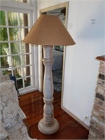 Solid Wood Candlestick Style Floor Lamp
