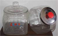 Vintage Lance cracker jar with glass lid(not