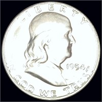 1954-S Franklin Half Dollar NEARLY UNCIRCULATED