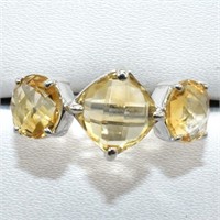 $200 Silver Citrine(2.6ct) Ring